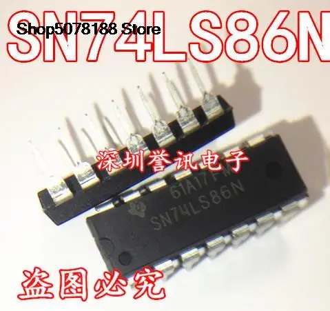 

10pieces :74LS86 SN74LS86N HD74LS86P DIP14 Original and new fast shipping