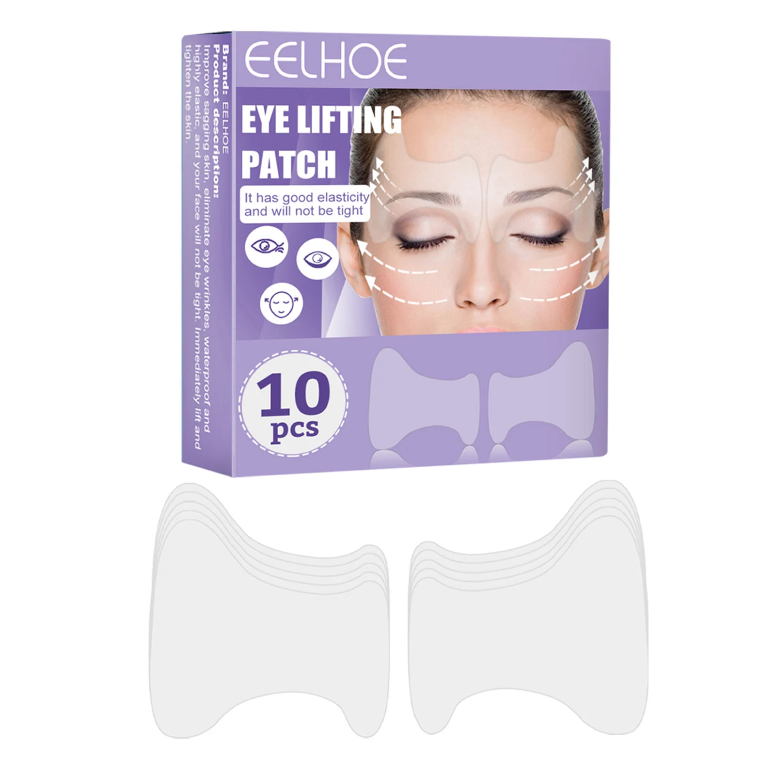 

10 шт., невидимые Пластыри для подтяжки кожи вокруг глаз