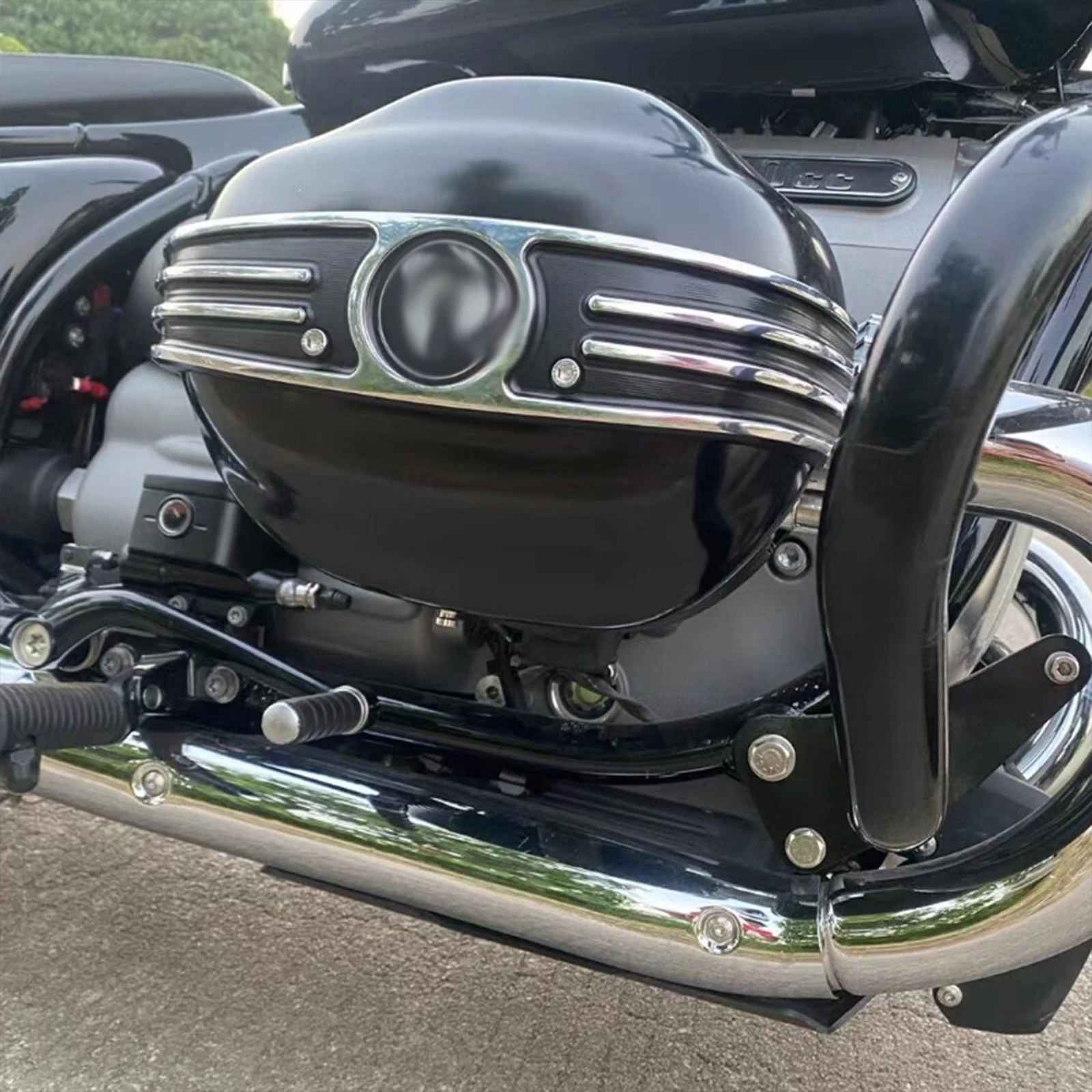 Фото Мотоцикл для BMW R 18 Classic 100 лет R18B R18 B/ротан/пересконечная защита головки блока цилиндров, накладка корпуса двигателя №3
