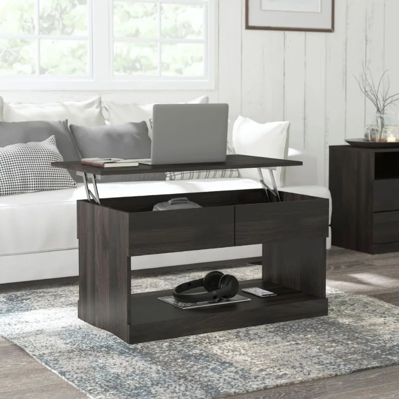 

Деревянный прямоугольный подъемный журнальный столик Brindle, маленький кофейный столик эспрессо для гостиной, журнальные столики, кровать для салона, мебель Koffietafels