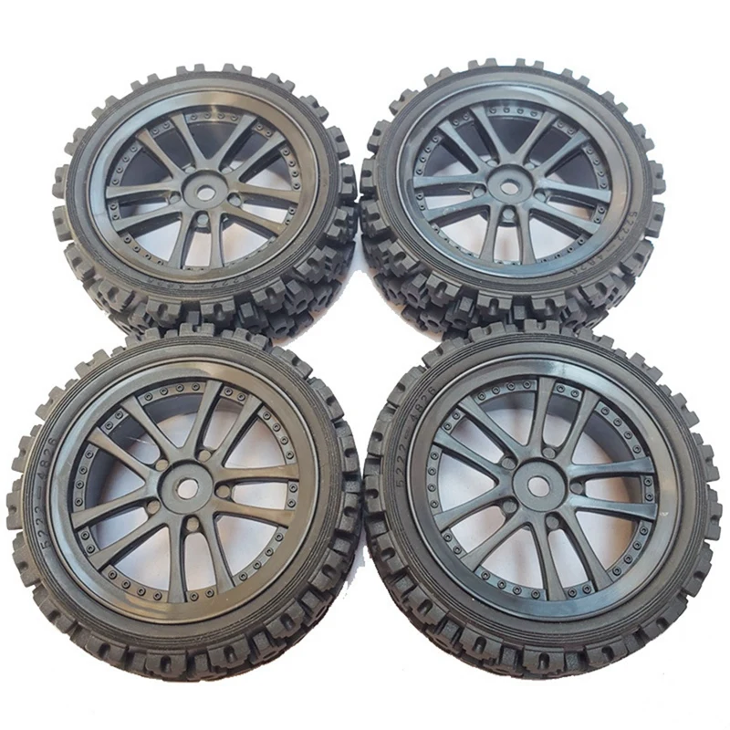 4 шт. 70 мм передние 1/10 RC внедорожные багги автомобильные резиновые шины колеса для