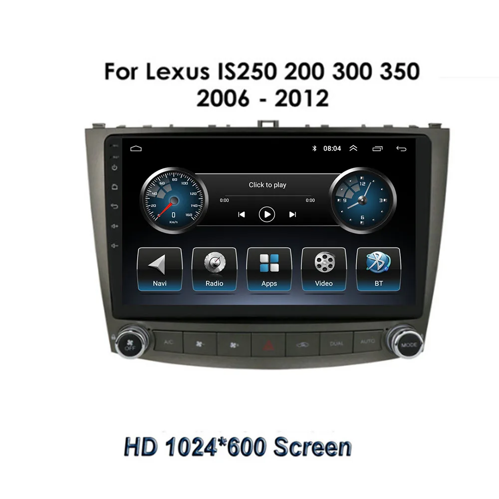 

2 Din Android 12 Car Stereo Radio DVD GPS Multimedia Video Player 5G WiFi DSP Carplay For Lexus IS250 IS300 IS200 IS220 IS350