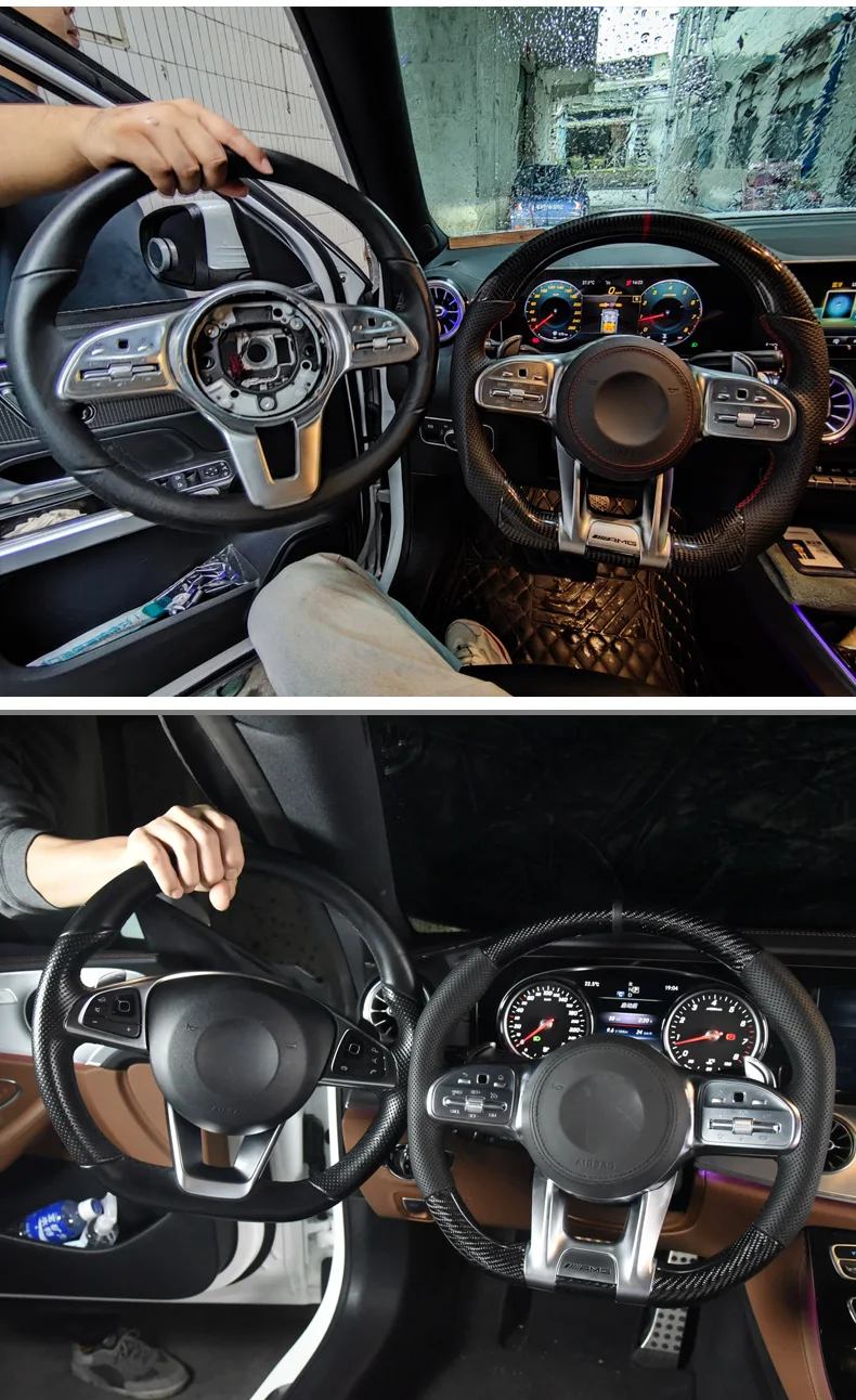 Рулевое колесо из углеродного волокна для Mercedes Benz S Класс C EG класс AMG на выбор |