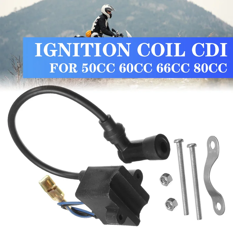 

Motorcycle Ignition 2 Stroke Bike Bicycle 50cc 60cc 66cc 80cc CDI Ignition Coil 2 Stroke Bike Bicycle Motorcycle Engine