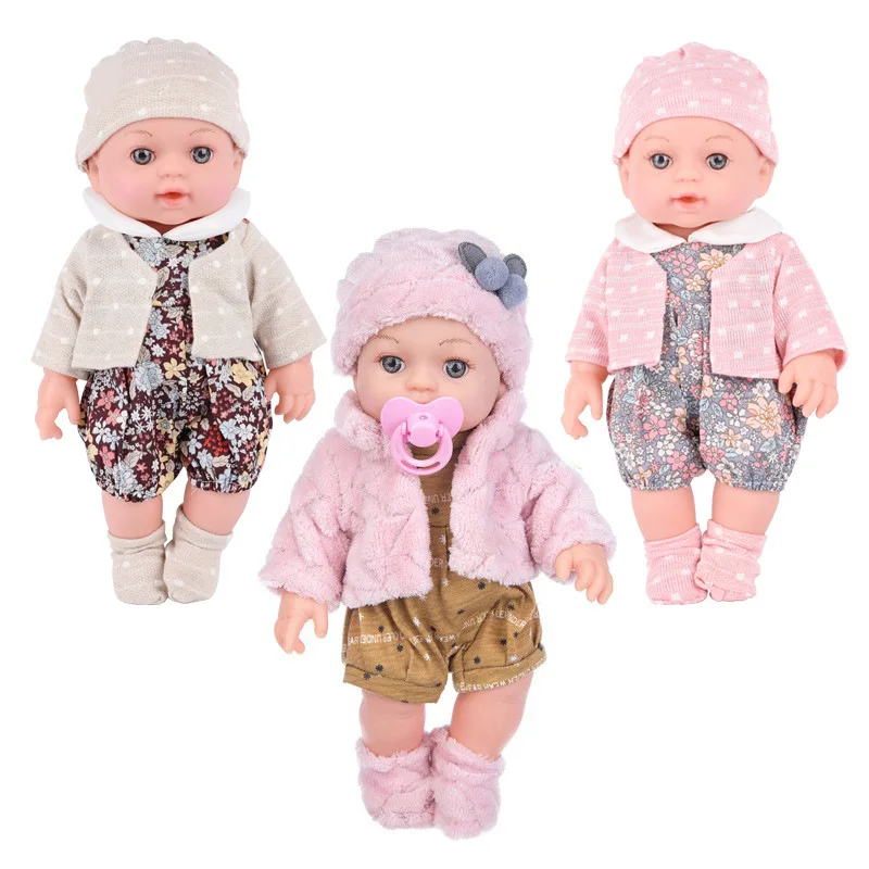 

1x 30cm Reborn Baby Dolls,High-quality Soft Vinyl,Limbs Can Rotate,Can be Boiled and Disinfected,Children's Soft Rubber Toy Gift