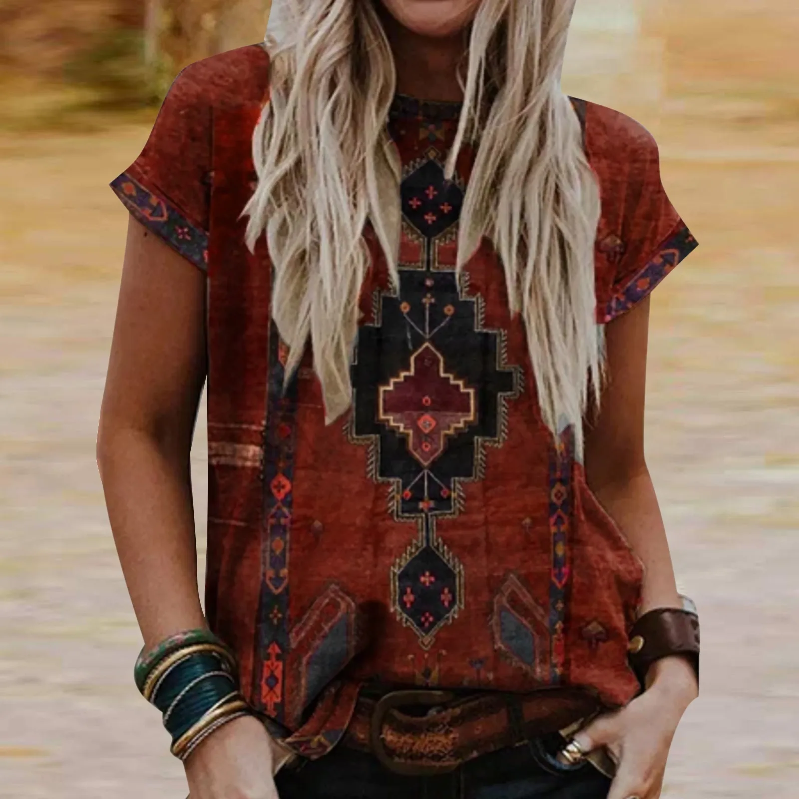 

Женский топ с коротким рукавом, V-образным вырезом и длинным рукавом