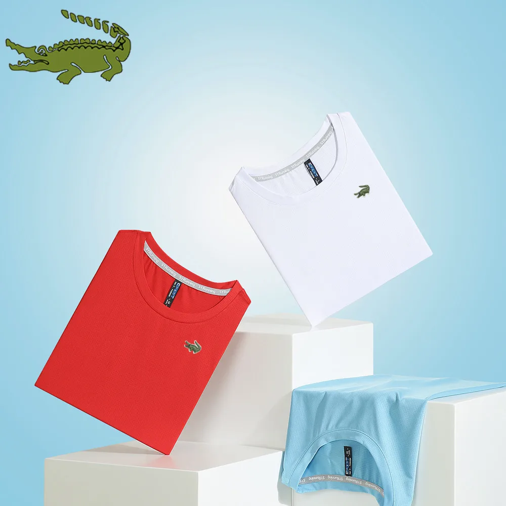 

Вышивка CARTELO 2023 Новинка Лето быстросохнущая Высококачественная футболка с круглым вырезом Модный Топ Повседневная воздухопроницаемая фут...