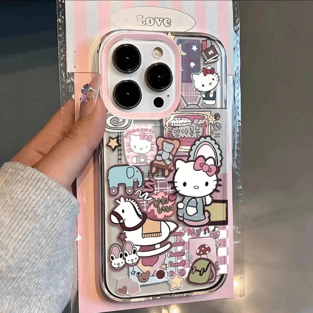 Прозрачный чехол для телефона Kawaii Hellokitty Samsung A12 A13 A15 A22 A23 A24 A25 A30 A53 A54 A55 A72 A73