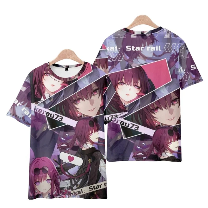 Лидер продаж игровой Кафка с принтом Honkai Star Rail 3D футболки для мужчин и женщин