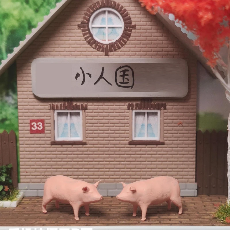 

1/64 Animal Union Cattle Sheep Pig Dog Elephant Miniature Model Need To Be Colored By Yourself