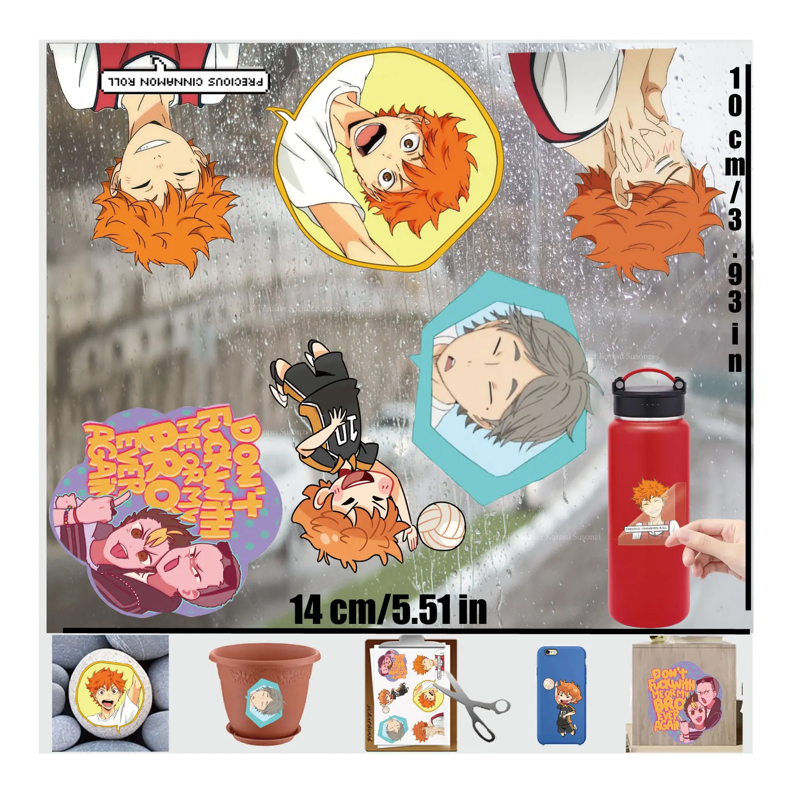 Shoyo Hinata Asahi Azumane Daichi Sawamura популярные аниме периферийные граффити УФ-переносная