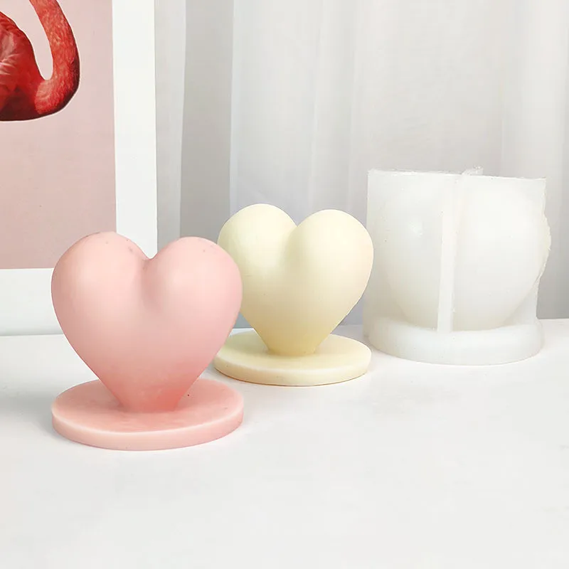 

Ins Korean scented candle heart shape candle home decoration crafts wind three-dimensional love aromatic candles for home decor