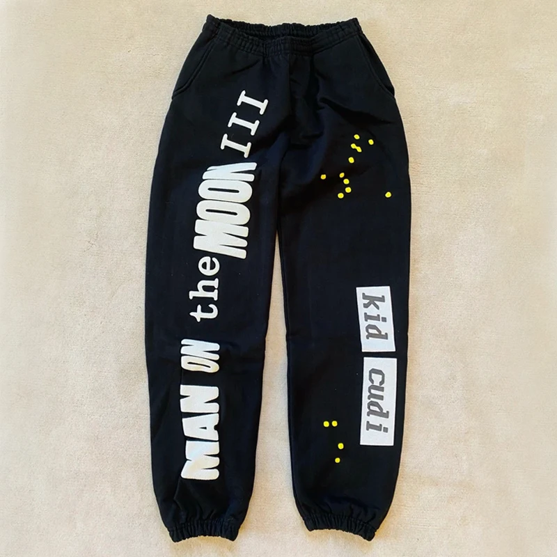

22FW TOP NEW Black CPFM.XYZ Sweatpants Men Women Best Quality Foam printing Pants Joggers Drawstring Trousers