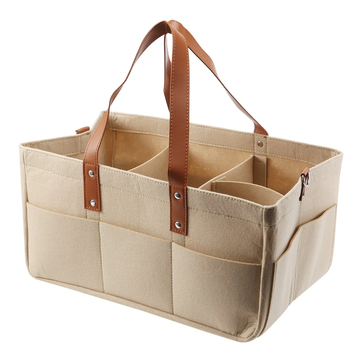 

Baby Diaper Caddy Organizer Baby Shower Basket Portable Nursery Storage Bin Car Storage Basket for Toys Nursery Room