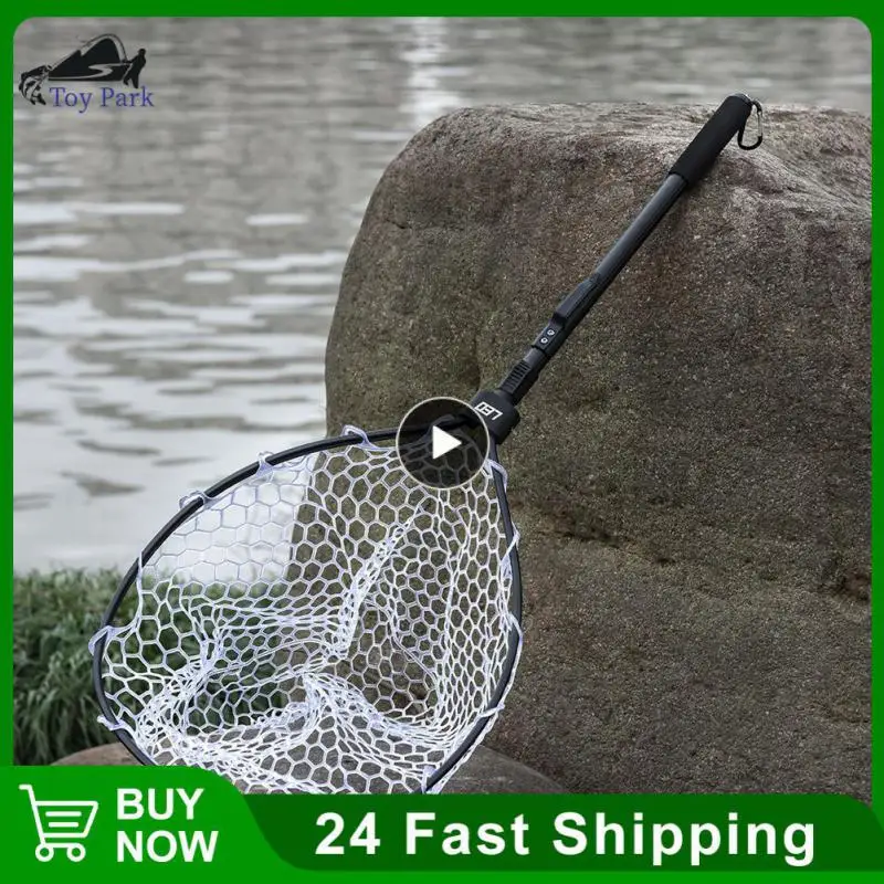 

Ultralight Fly Fishing Landing Net Portable Aluminum Alloy Folding Fishing Net Durable Handle Fishing Nets Fishing Nets Tool