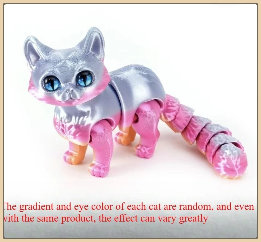 

Фигурки кошки-сфинкса 3D пластик набор из 6 штук