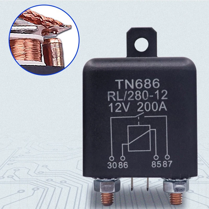 

High Current Relay Starting relay 200A 100A 12V/24V Power Automotive Heavy Current Start relay Car relay