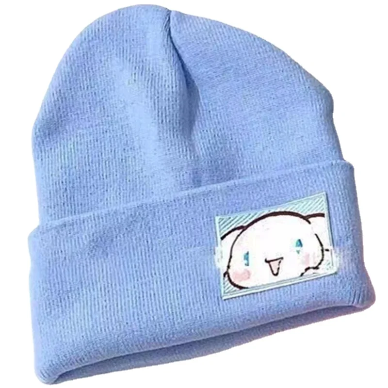 

Kawaii Sanrioed Knitting Cap AnimeMymelody Kuromi Cinnamoroll Fashion Trend Cute Couple Best Friend Cartoon Pattern Gift