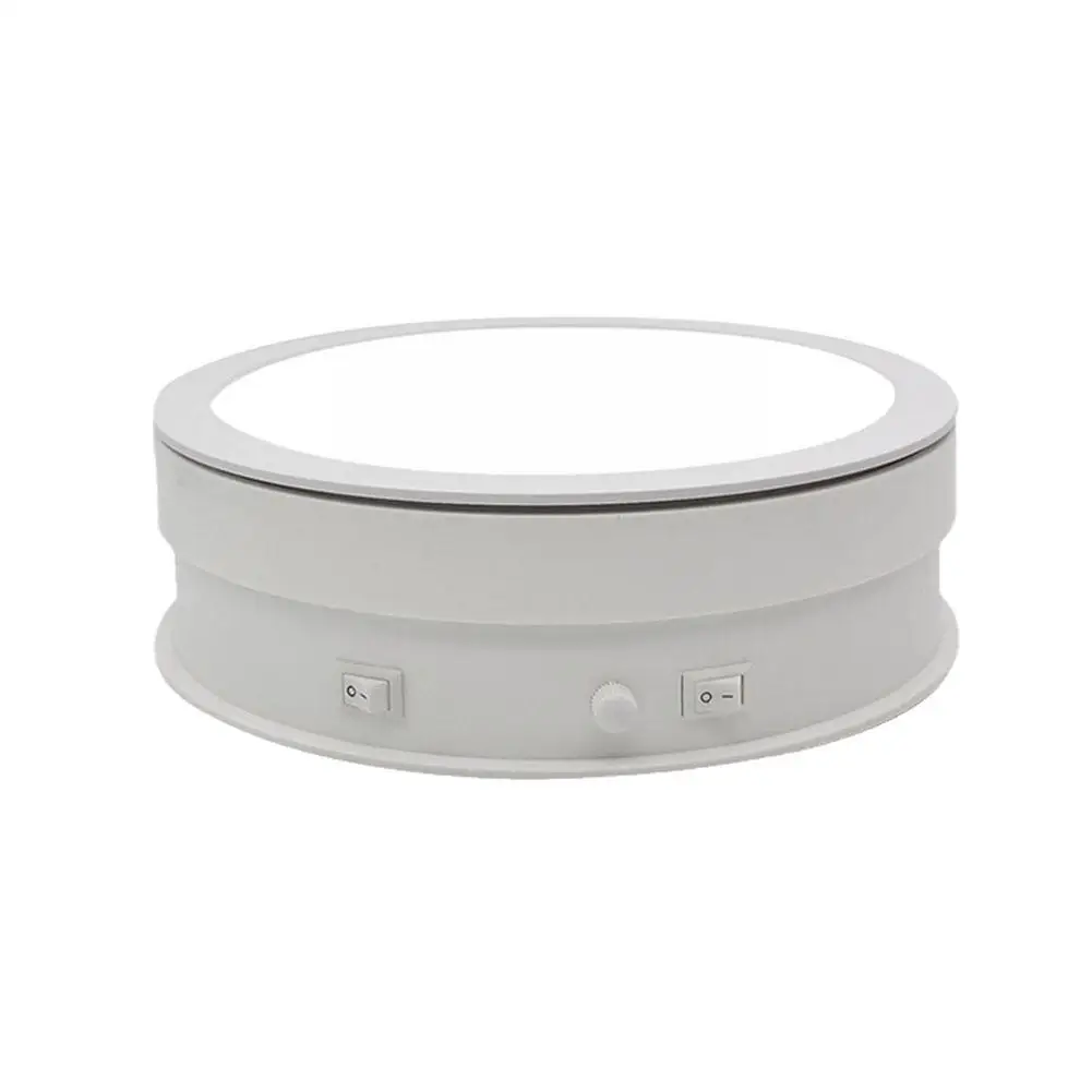 

360° Electric Rotating Display Stand Mirror Turntable Jewelry Holder For Photography Shooting Video Shooting Prop Jewelry S X9Q3