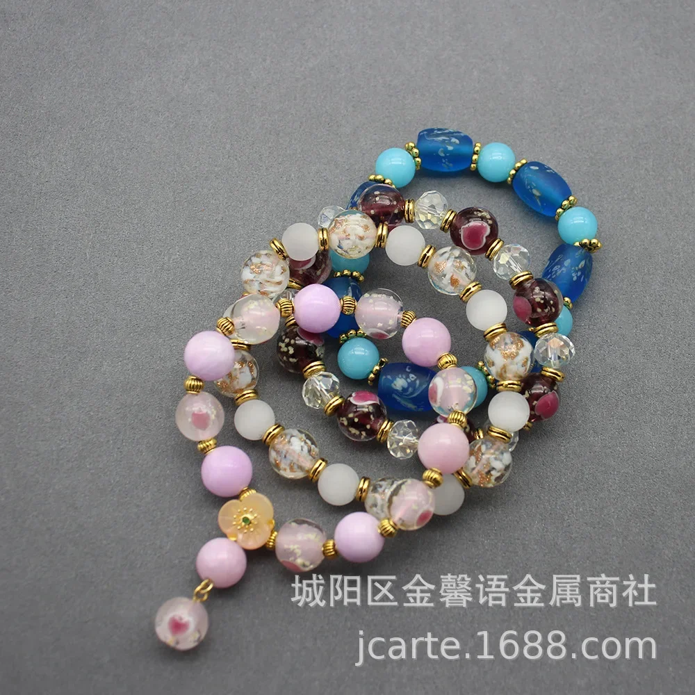 Новый летний светящийся стеклянный браслет Phoenix Eye простой модный цветной с