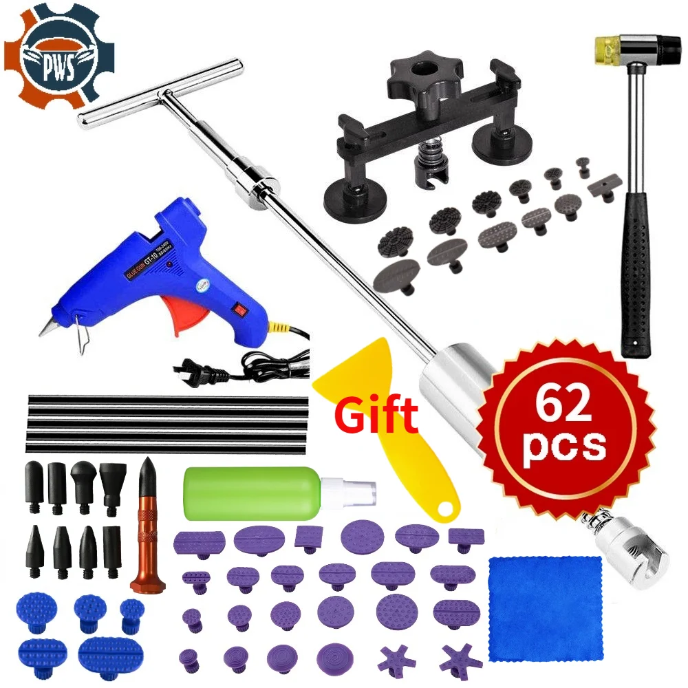 Auto Paintless Dent Removal Repair Kits Car Body Dent Puller Set Hail damage Dent Remover Tools for Door Dings Dents Removal