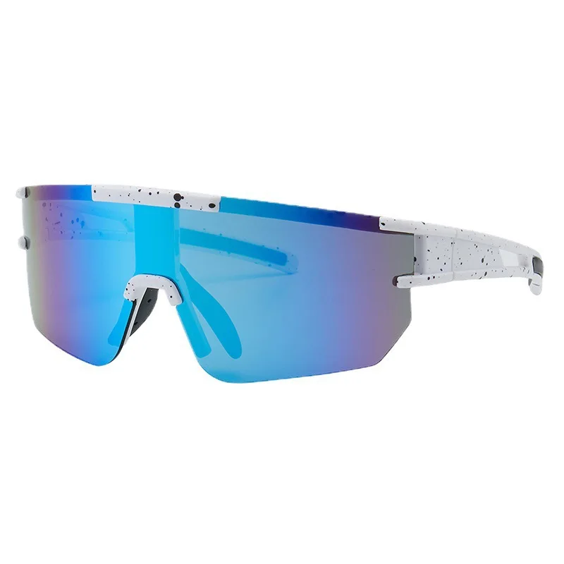 

Новинка солнцезащитные очки в большой оправе для мужчин и женщин уличные очки с защитой от ультрафиолета для вождения велосипеда водонепроницаемые очки для вождения UV400 12 цветов