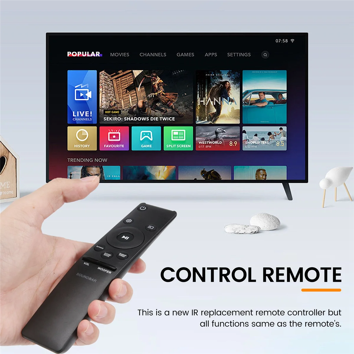 AH59-02758A Замените пульт дистанционного управления для звуковой панели Samsung HW-M450