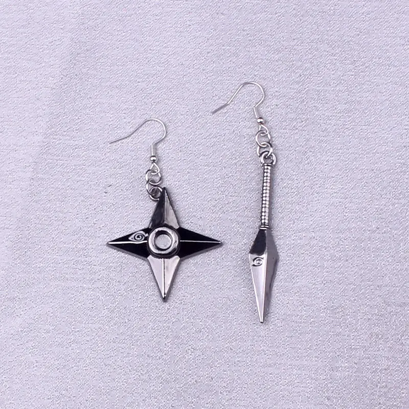 

Anime Peripheral Earrings Naruto Stud Earrings Darts Hip Hop Ear Hook
