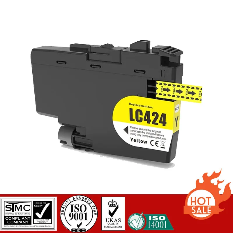 Совместимый картридж Brother для LC424 LC-424 костюм DCP-J1200W DCP-J1200WE