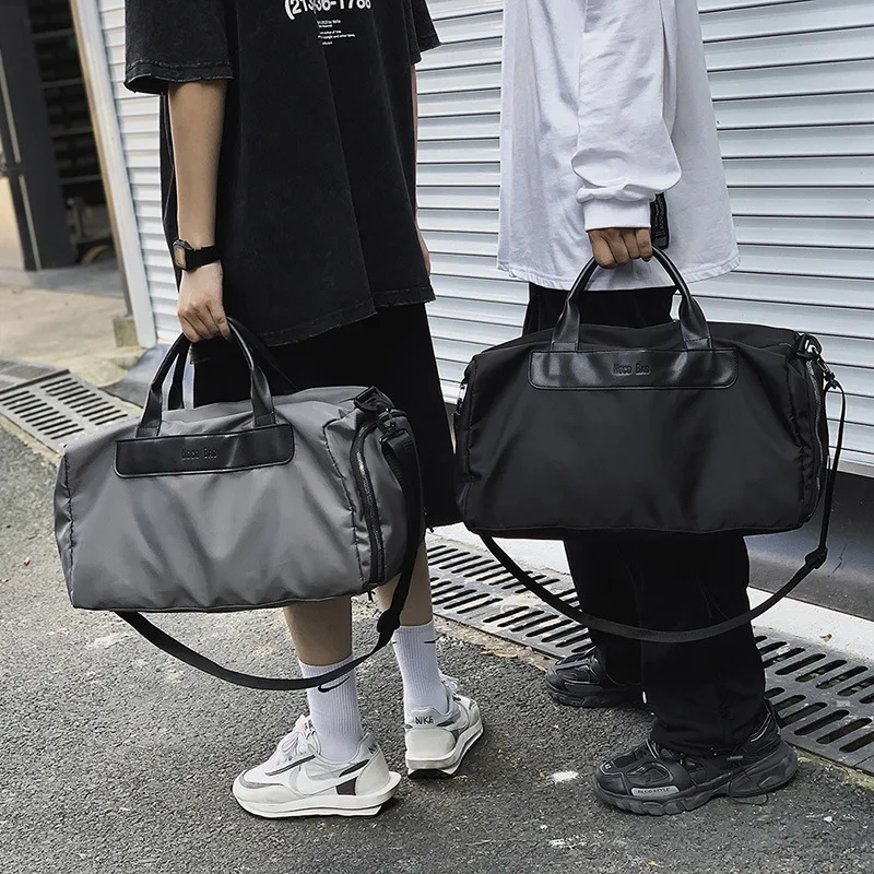 2021 New Large Capacity Travel Bag Women's Short Distance Light Dry Wet Separation Yoga Sports Fitness Bag Handbag Men's