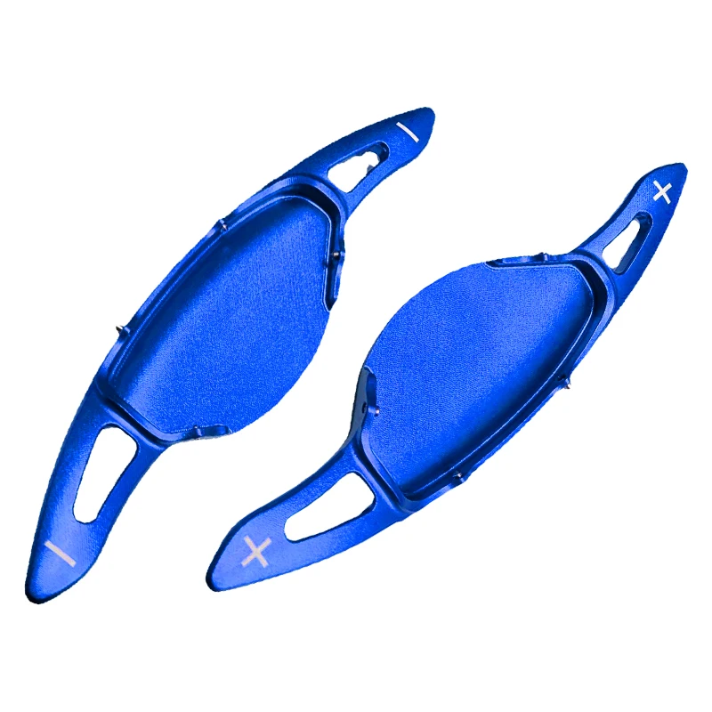 

2 шт., автомобильный рычаг переключения передач на рулевое колесо синего цвета, подходит для Nissan Altima Rogue Pathfinder Infiniti QX50 Q60 QX55, алюминиевый сплав