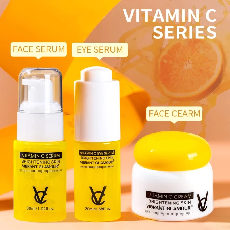 

Vitamin C Face Cream Moisturizing Hydrating Anti-Aging Anti-Wrinkle Serum Reduce Fine Lines Whitening Brightening Face Skin Care