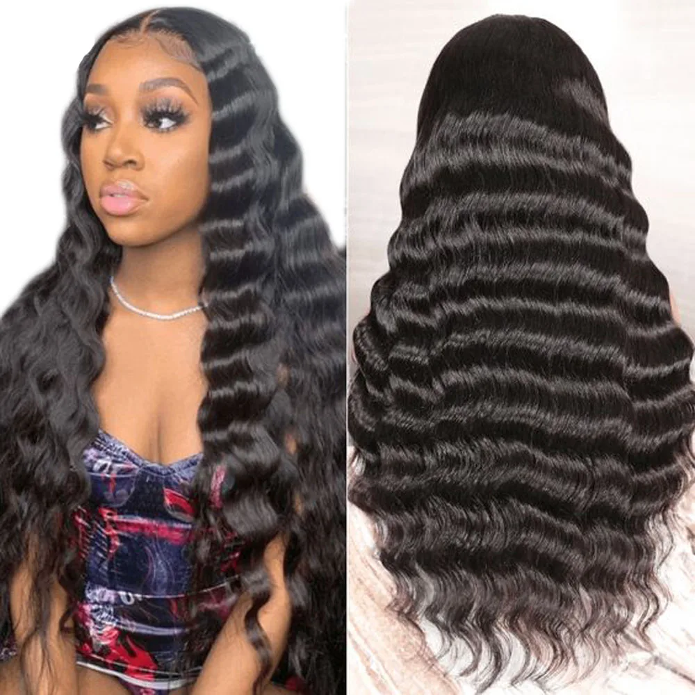 

Loose Deep Wave Wig 13x4/13x6 Lace Frontal Human Hair Wig 30 Inch 4x4 Closure Wig Curly Lace Closure Wig For Women Bling Hair