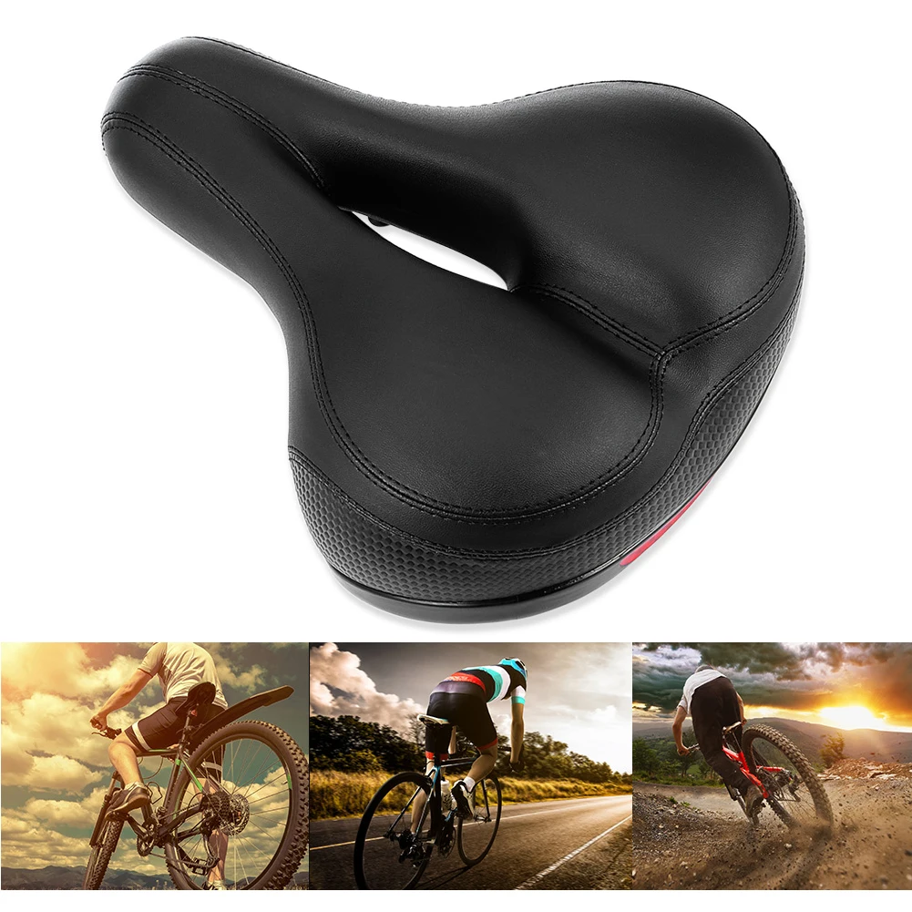 

Road Bike Seat Cushion Bicycle Hollow Saddle MTB Mountain with Reflective Strip Biking Portable Dustproof Cycling Parts