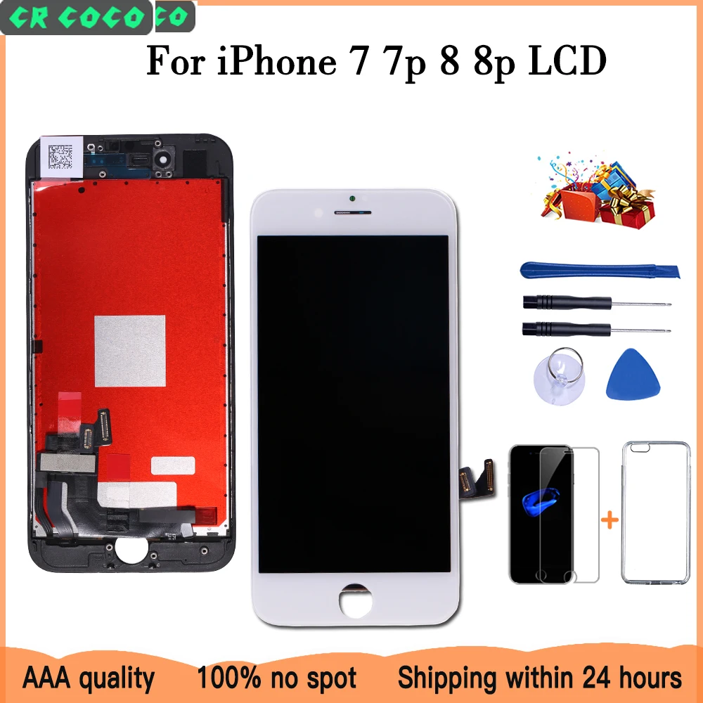 

AAA+++ For iPhone 7 7Plus LCD Screen Replacement High Quality For iphone 8 Plus Display 8Plus No Dead Pixel With 3D Touch
