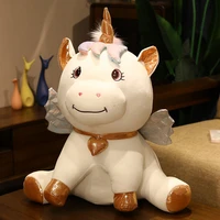 35cm unicorn plush cute plush dolls baby animal soft cotton stuffed soft toys gift kids girl boy toy gift scarf kawaii