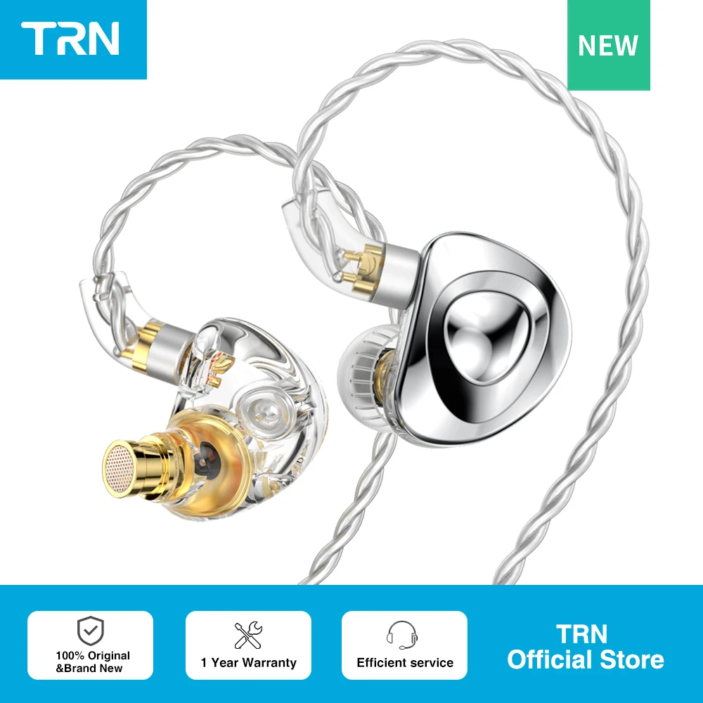 Внутриканальные наушники TRN MT4 2DD высокопроизводительные двухдинамические Hi-Fi