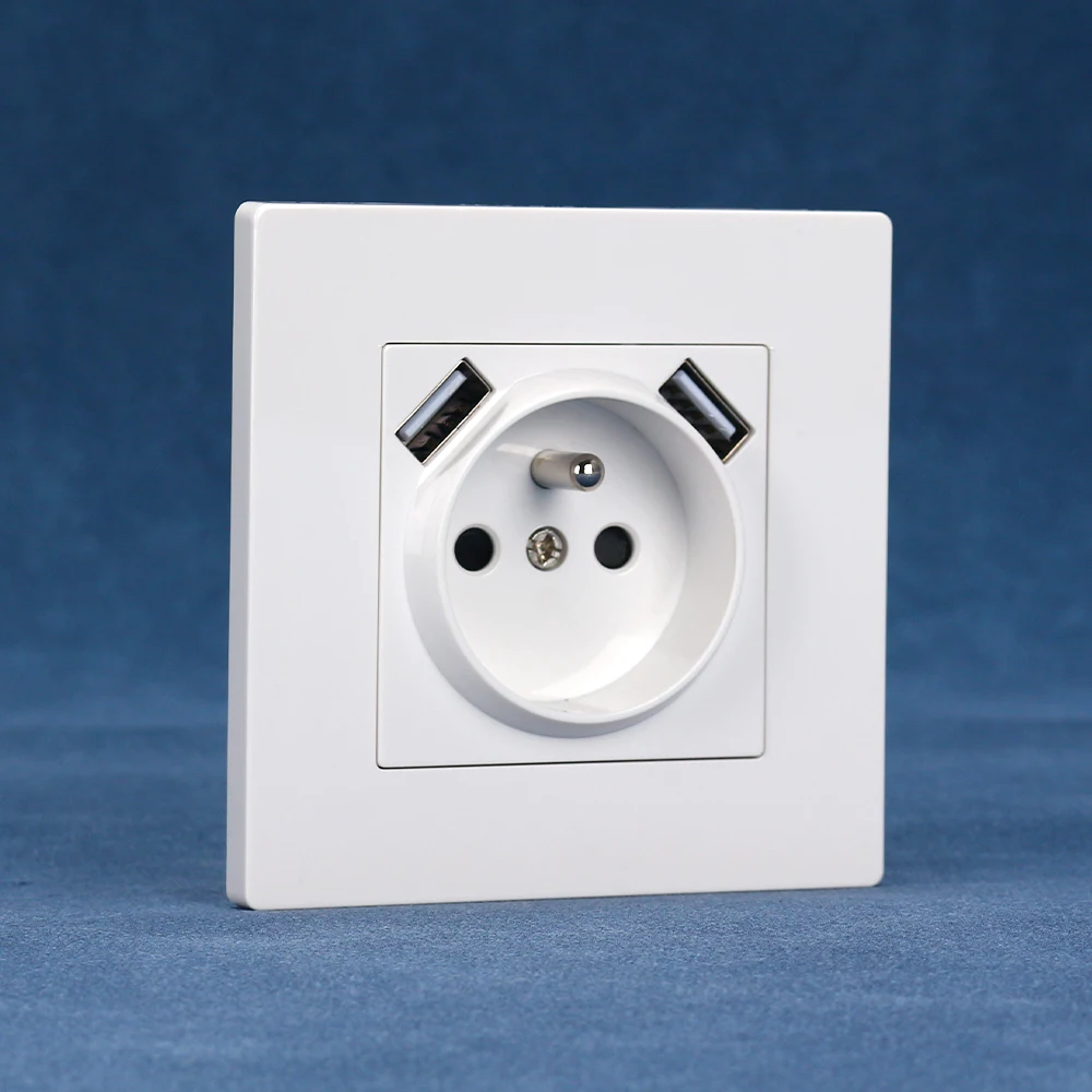 Европейская стандартная розетка 86*86 мм белая черная золотая серая французская