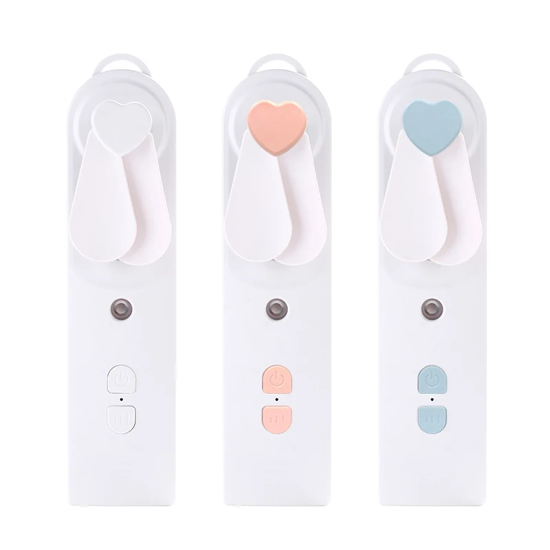 

Mini Fan Portable Handheld Electric Fans USB Charging Air Cooler Fans With Spray Bottle Face Moisturizing Humidifier Cooling Fan