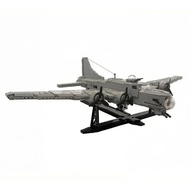 Фото Конструктор MOC-175060: Модель бомбардировщика ВВС B-17, 1604 детали, развивающая головоломка, подарок на День рождения, Рождество, Новый год №2