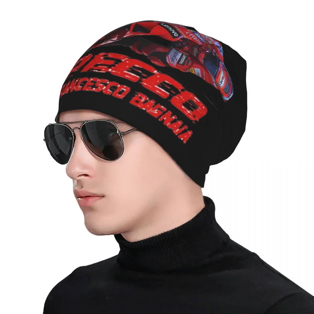 Pecco Bagnaia 63 теплая вязаная шапка модная шапка-капот осенне-зимняя уличная шапки для