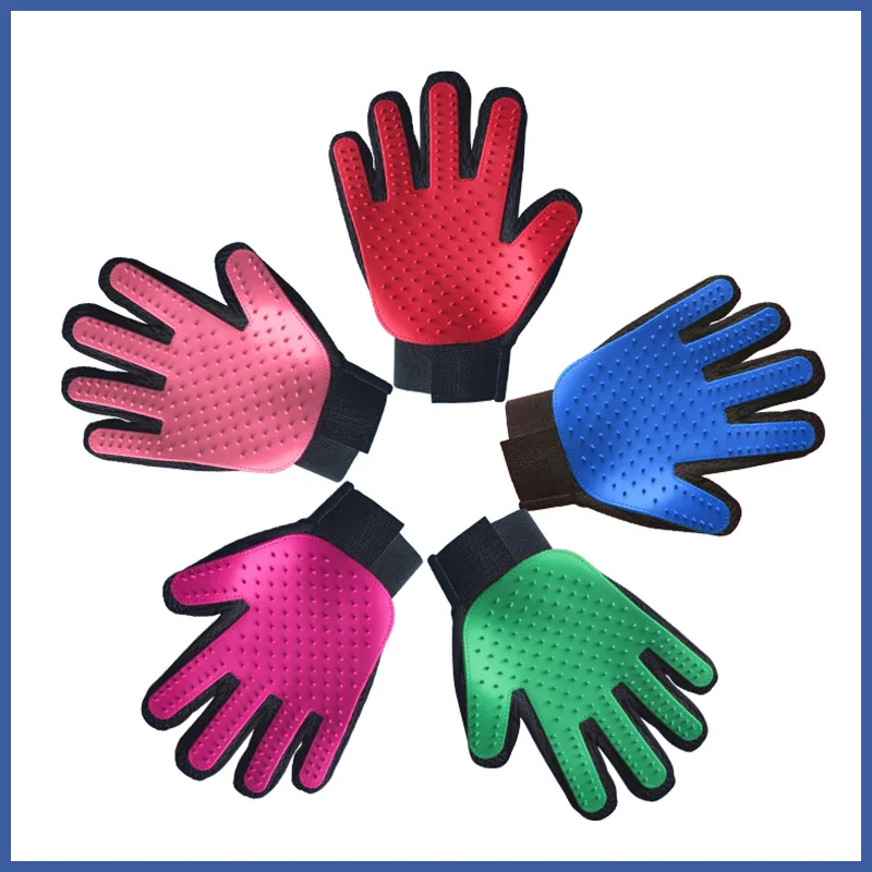 

Silicone For Cats Glove Pet Grooming Brush Comb Cat Deshedding Brush Glove for Animal De-Shedding De-Matting Dog for Cat