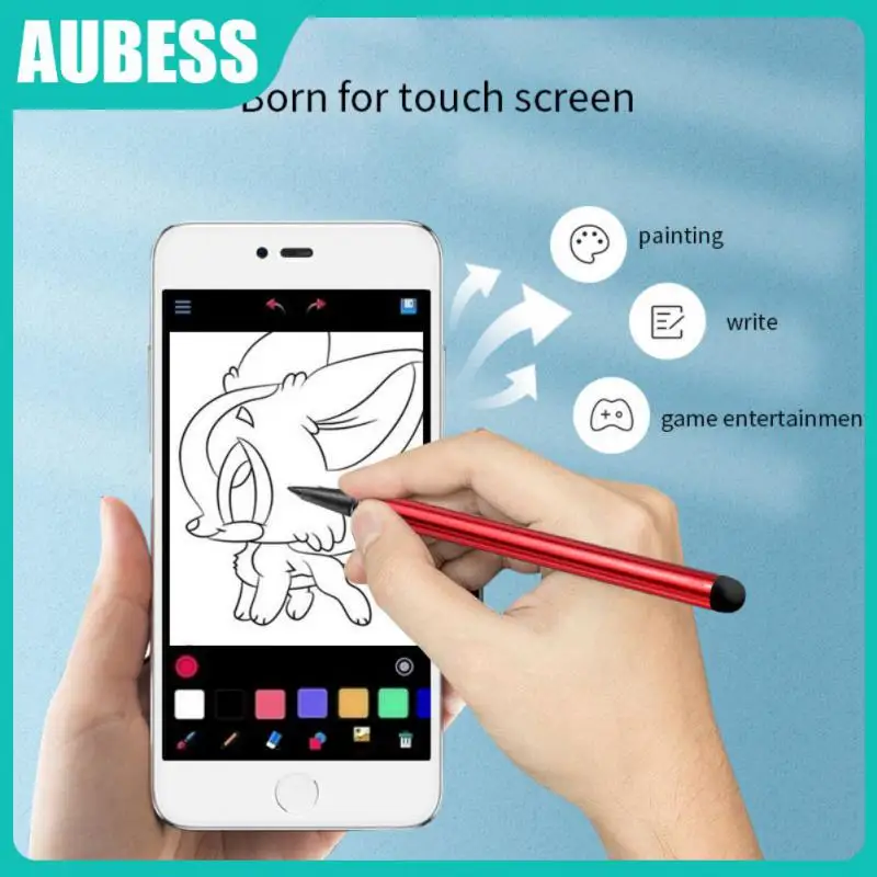 

Touch Screen Touch Pen 2 In1 Stylus Pen Drawing Tablet Capacitive Pen Universal Ipad Accessories Capacitive Pencil