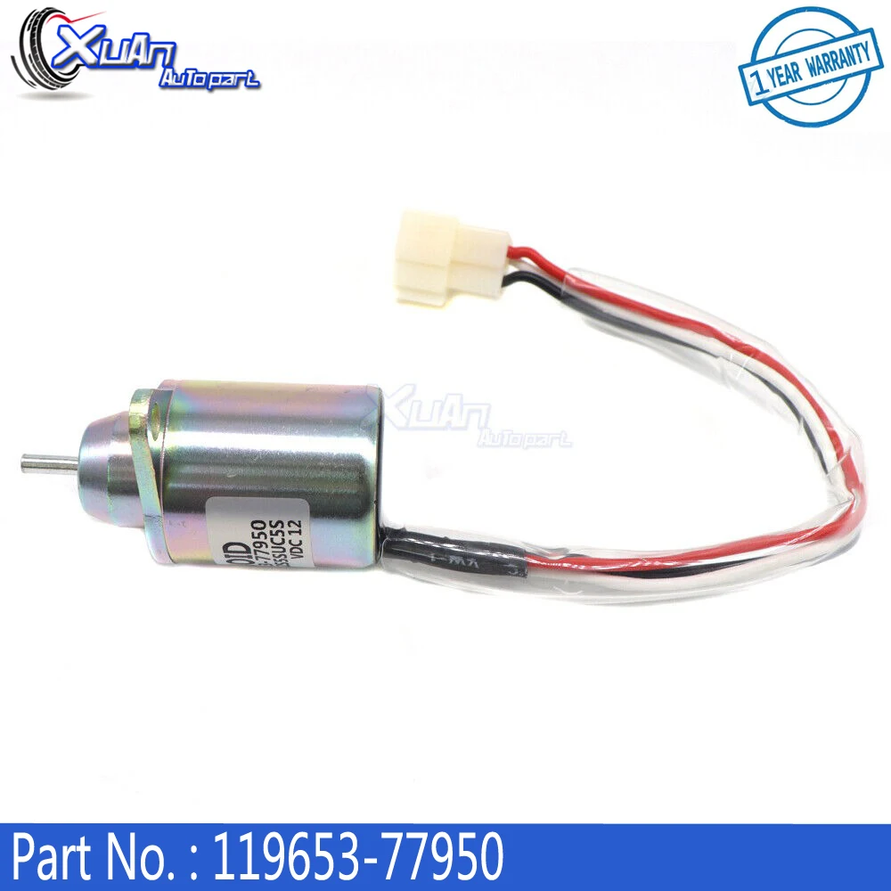 Соленоид остановки топлива XUAN 119653 -77950 17594-6001-4 50-5- 86400435 -0 для John Deere 3TNE84 3TNE88 4TNE84 3TNV70