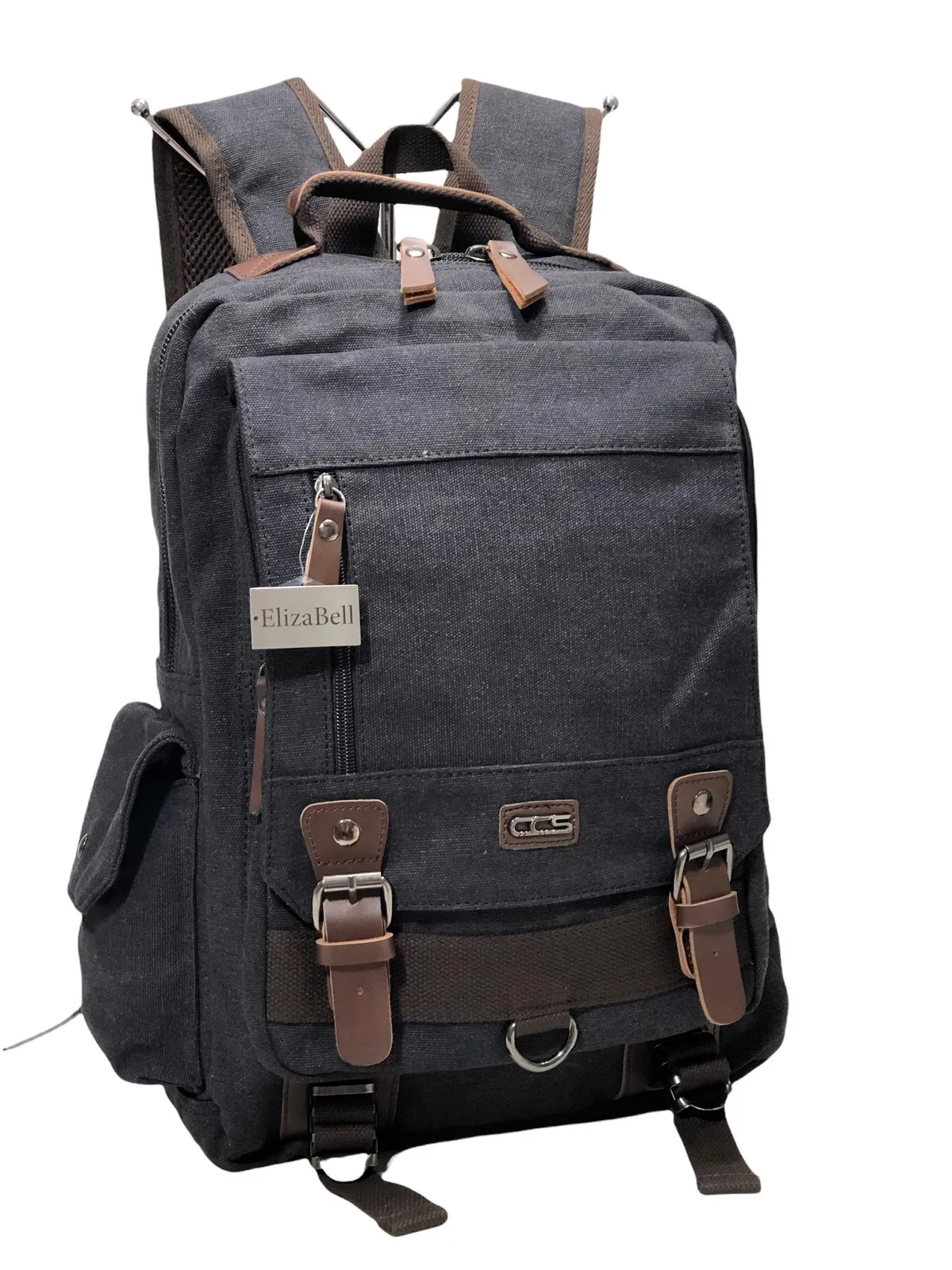 

Black Men 'S Backpack Canvas Fabric Size 42 Cm32Cm