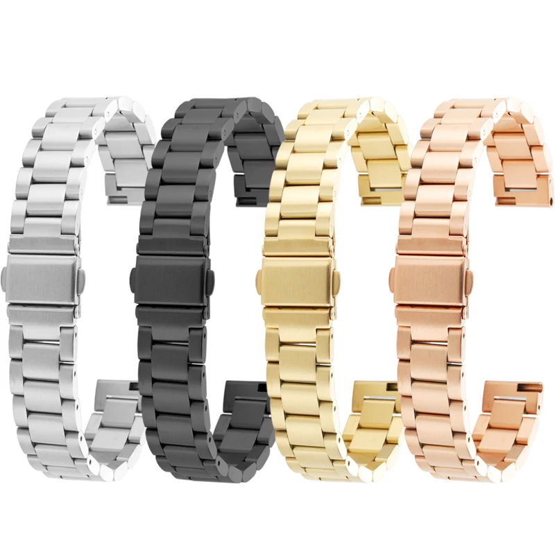 Ремешок из нержавеющей стали с плоским мундштуком для Garmin Lily 2 ремешок часовой