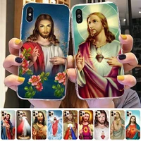 lvtlv divine mercy jesus cross phone case for iphone 11 12 13 mini pro xs max 8 7 6 6s plus x 5s se 2020 xr case