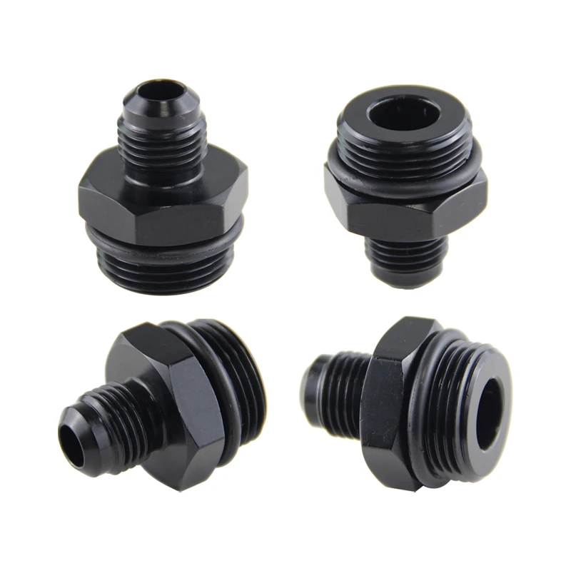

4PCS M22x1.5 to Male AN6 9/16"-18 UNF Aluminum Adapter with O Ring for Gas Oil Fuel Water Air System