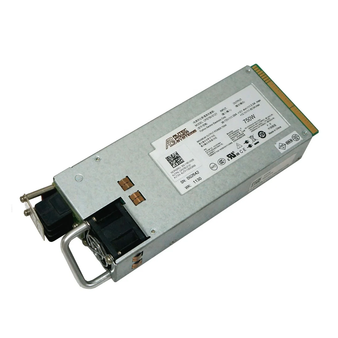 

Блок питания постоянного тока для Dell PowerEdge R510 R910 Server 750 Вт PSU 6GTF5 CPS750-D121