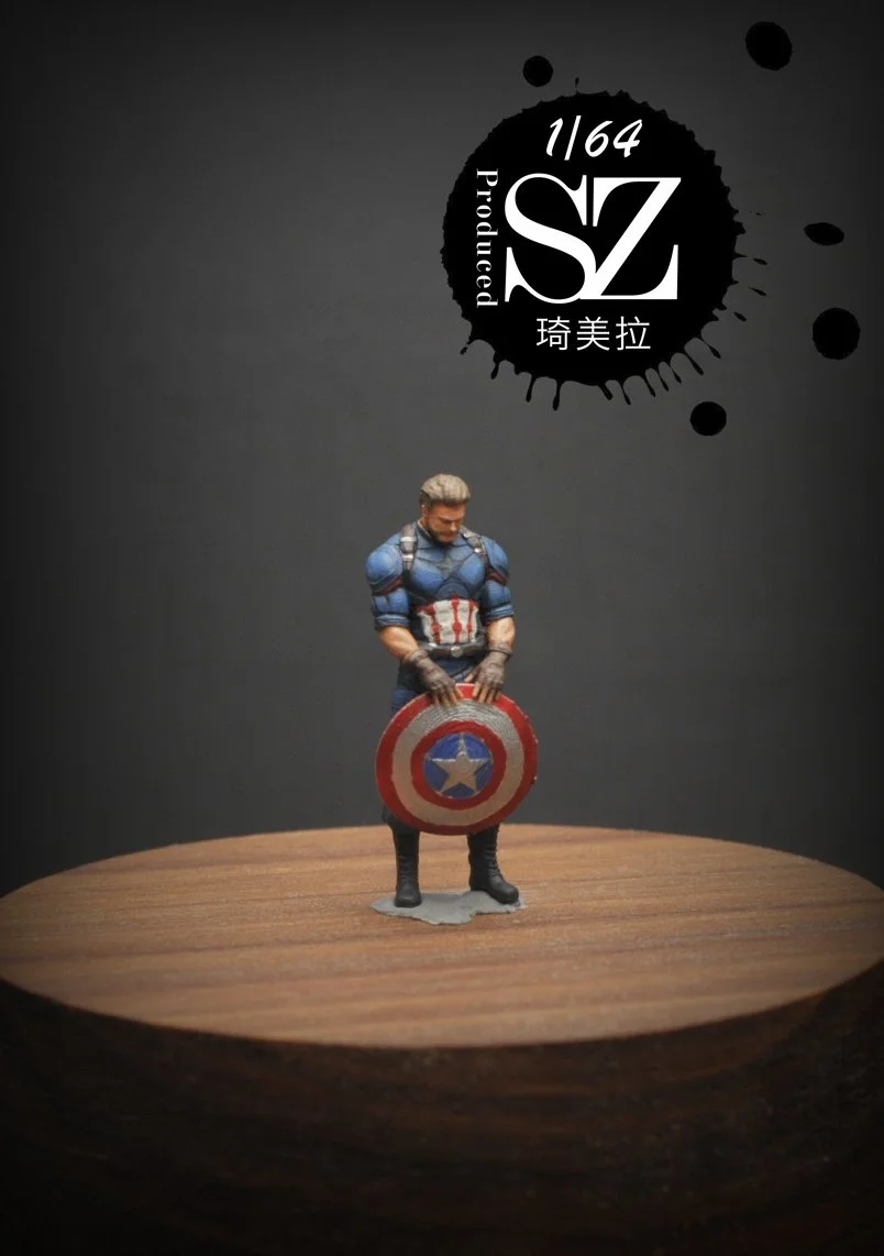 

1/64 1/43 puppet model captain micro landscape props car model scene layout decoration resin figure